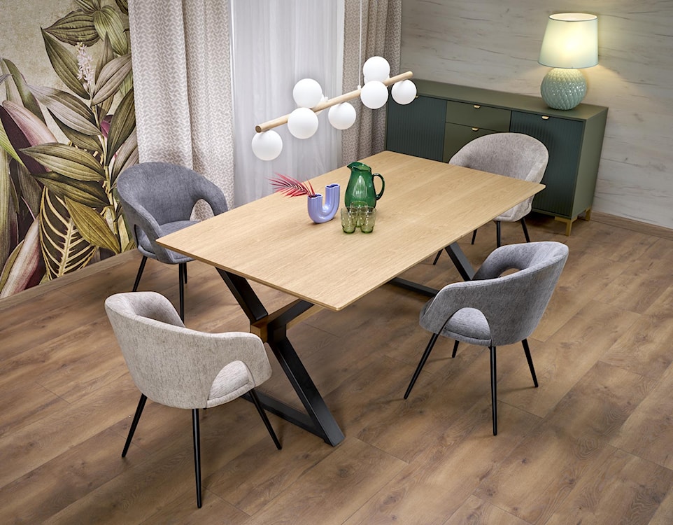 Stół rozkładany Rigally 180-300x100 cm dąb naturalny  - zdjęcie 6