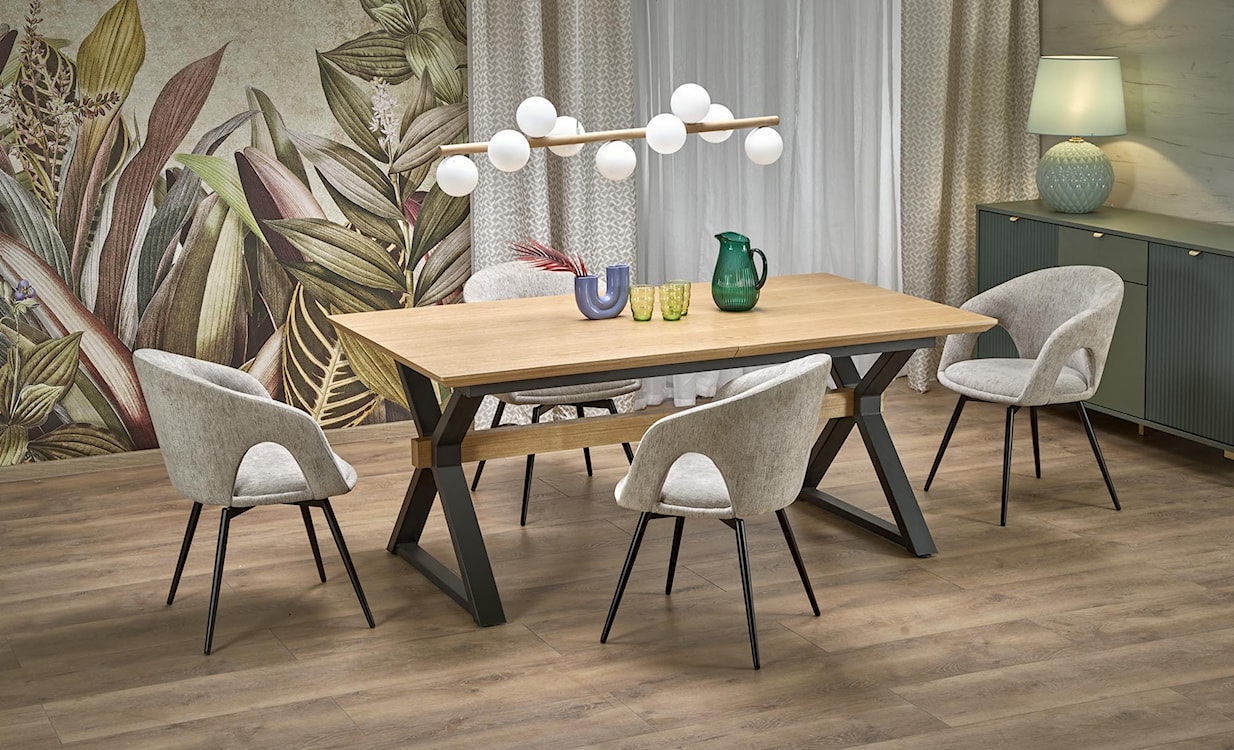 Stół rozkładany Rigally 180-300x100 cm dąb naturalny  - zdjęcie 7