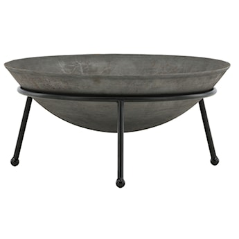 Biokominek wolnostojący Crestlle o średnicy 60 cm szary