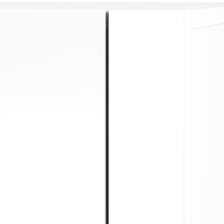 Komoda dwudrzwiowa Botten z czterema szufladami biała  - zdjęcie 6