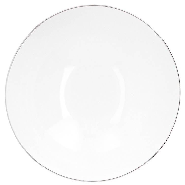 Serwis obiadowy porcelanowy dla 12 os. City biało-srebrne  - zdjęcie 7