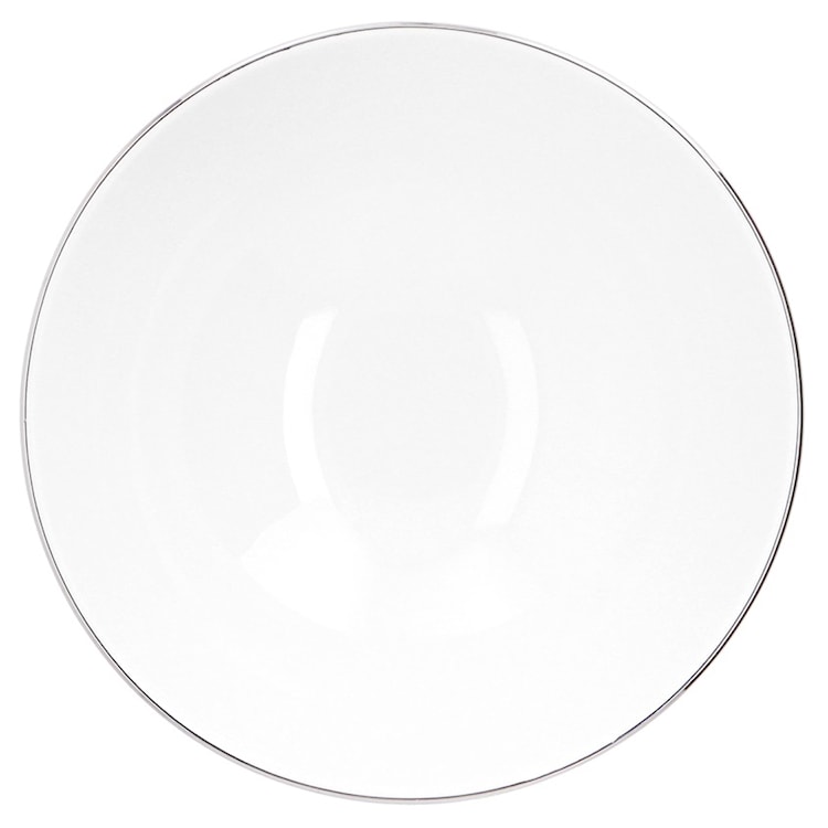 Serwis obiadowy porcelanowy dla 12 os. City biało-srebrne  - zdjęcie 5