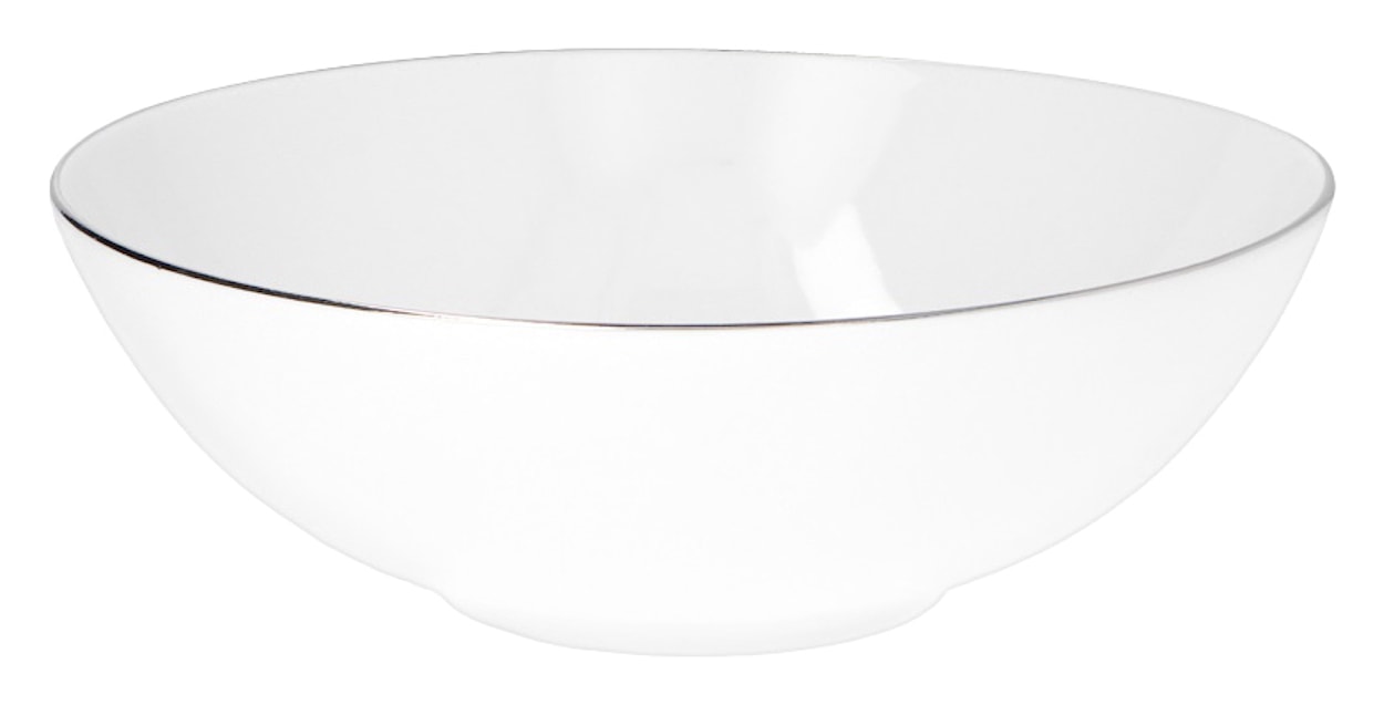 Serwis obiadowy porcelanowy dla 12 os. City biało-srebrne  - zdjęcie 6