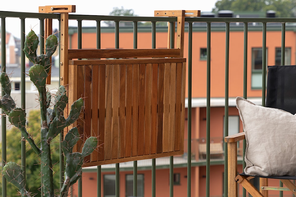 Stolik balkonowy Zuzzay 60x48 brązowy  - zdjęcie 14