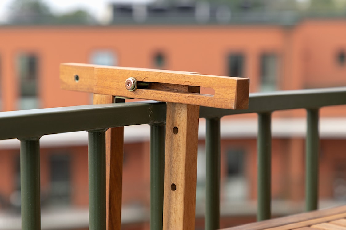Stolik balkonowy Zuzzay 60x48 brązowy  - zdjęcie 16