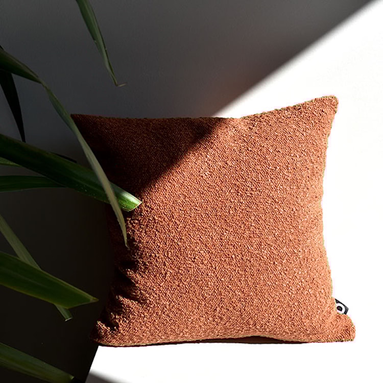 Poszewka Boucle 40x40 cm rdzawobrązowa  - zdjęcie 2