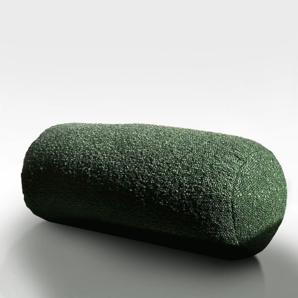 Poduszka wałek Boucle 40x16 cm zielona  - zdjęcie 2