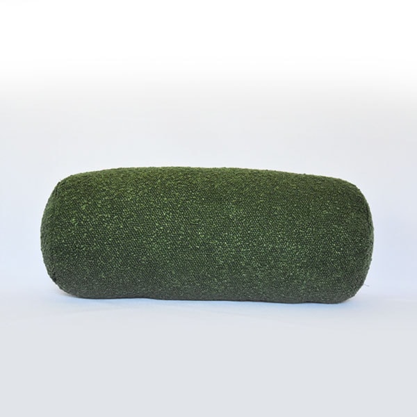 Poduszka wałek Boucle 40x16 cm zielona 