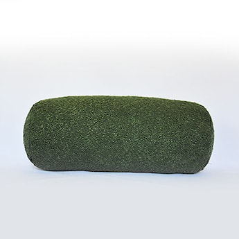 Poduszka wałek Boucle 40x16 cm zielona