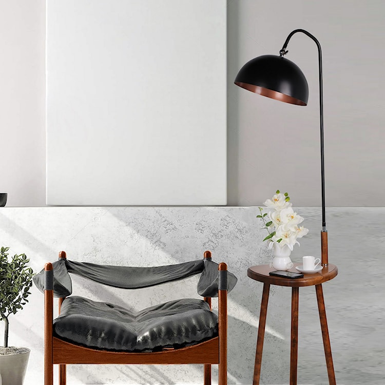 Lampa podłogowa ze stolikiem Sehobi 165 cm  - zdjęcie 2