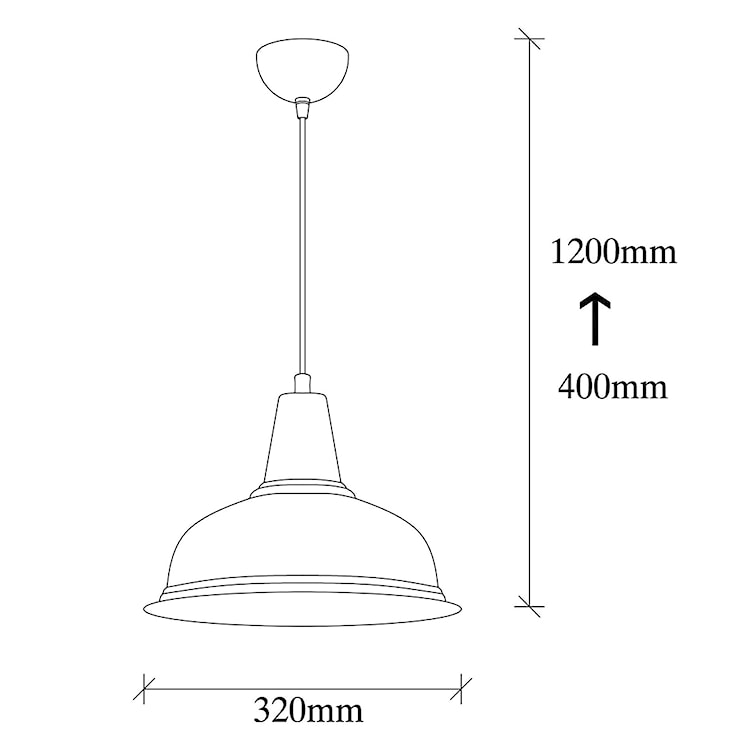 Lampa wisząca Theyro średnica 32 cm czarna  - zdjęcie 5