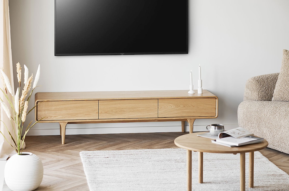 Stolik kawowy Terizes okrągły 70 cm dąb naturalny  - zdjęcie 3