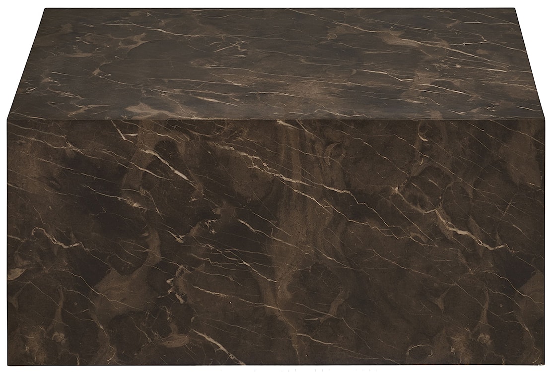Stolik kawowy Asserves 60x80 cm brązowy marmur  - zdjęcie 4