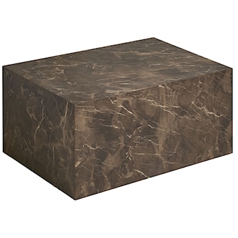 Stolik kawowy Asserves 60x80 cm brązowy marmur
