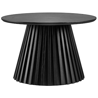 Stolik kawowy Nenters okrągły 70 cm dąb czarny fornir