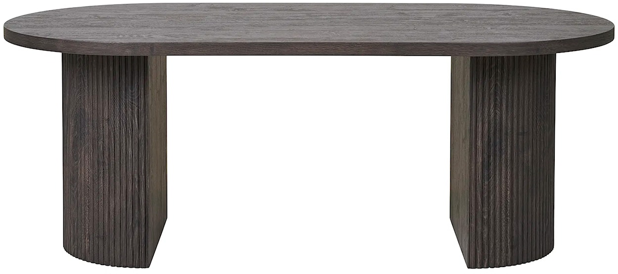 Stolik kawowy Gleasite owalny 120x60 cm ciemnobrązowy