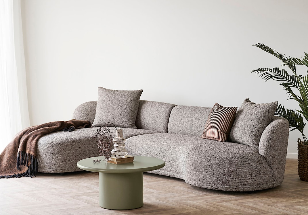 Stolik kawowy Nagano okrągły 80 cm zielony mat  - zdjęcie 3