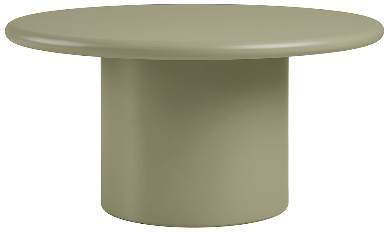 Stolik kawowy Nagano okrągły 80 cm zielony mat  - zdjęcie 4