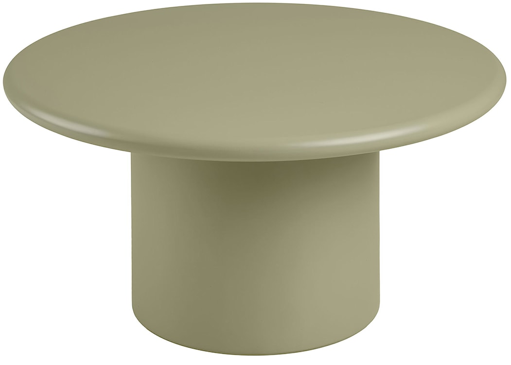 Stolik kawowy Nagano okrągły 80 cm zielony mat 