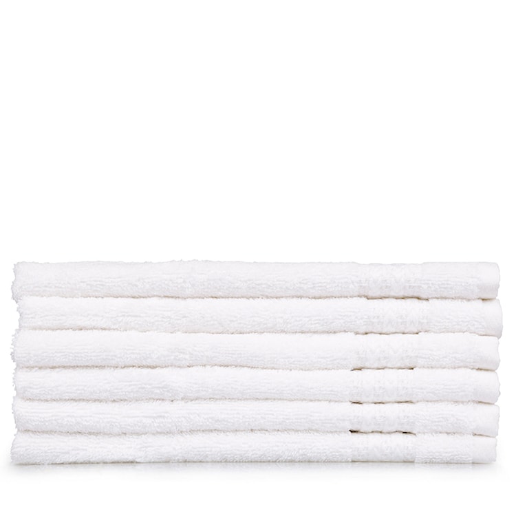 Zestaw sześciu ręczników Bainrow 30/50 cm biały  - zdjęcie 2