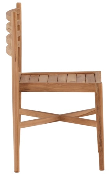 Krzesło ogrodowe Koyoo z drewna tekowego  - zdjęcie 5