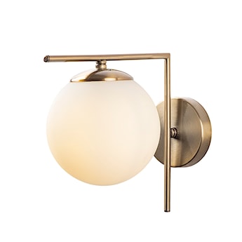 Lampa ścienna Lametters białe klosze/ złoto vintage