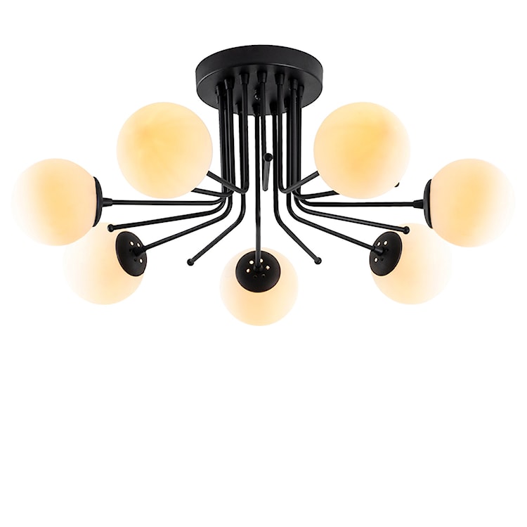 Lampa sufitowa Murrayana x7 czarno-biała  - zdjęcie 4