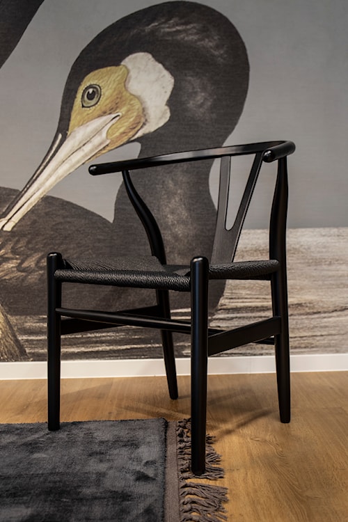 Krzesło Wicker czarne  - zdjęcie 2