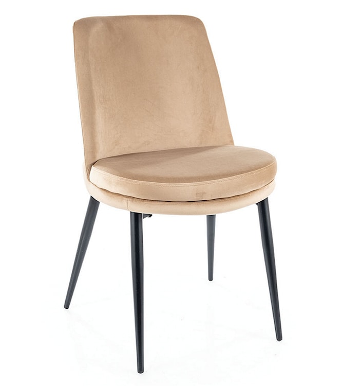 Krzesło tapicerowane Fiellian beżowy velvet