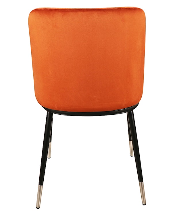 Krzesło tapicerowane Sionior cynamonowy velvet/ chromowane detale  - zdjęcie 2
