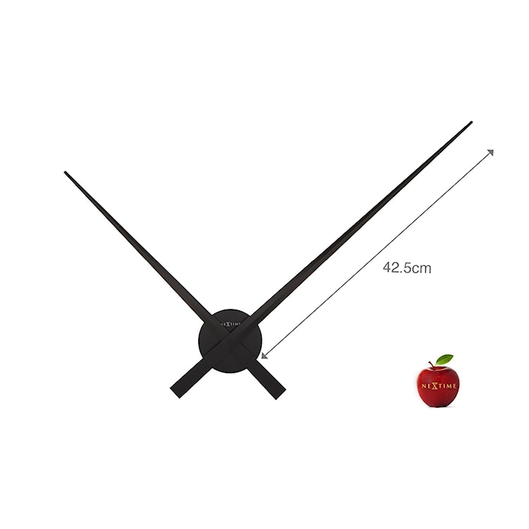 Zegar ścienny Hands 85 cm czarny  - zdjęcie 12