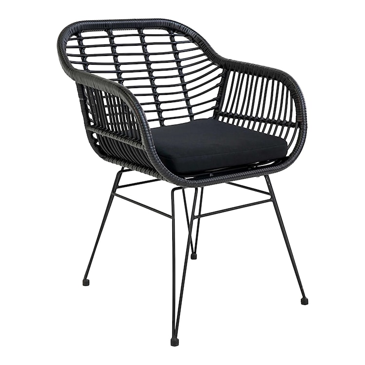 Krzesło ogrodowe Sytly czarne  - zdjęcie 3