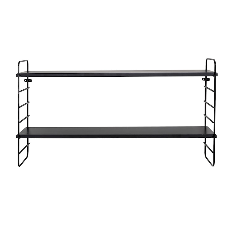 Półka ścienna Ardara 65 cm czarna  - zdjęcie 4