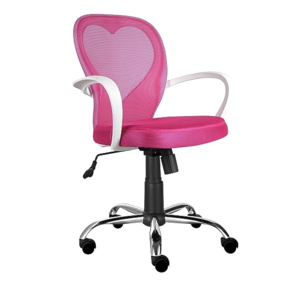 Fotel biurowy Mia różowy  - zdjęcie 2