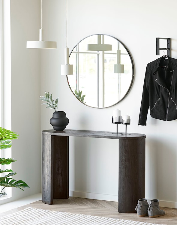 Konsola Bibione 114 cm ciemnobrązowa  - zdjęcie 2