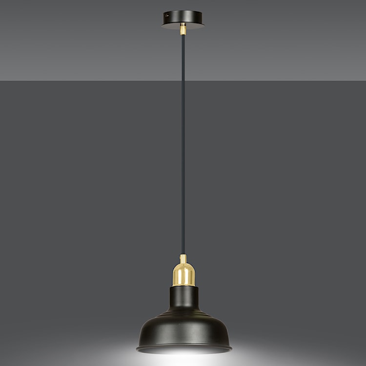 Lampa wisząca Ibere średnica 21 cm czarna  - zdjęcie 6