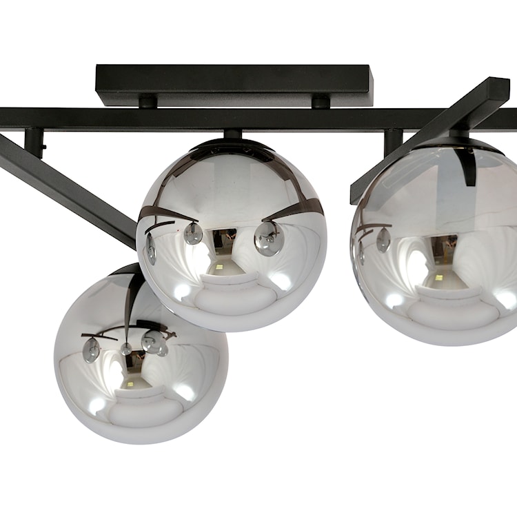Lampa sufitowa Mohants x5 czarno-grafitowa  - zdjęcie 5