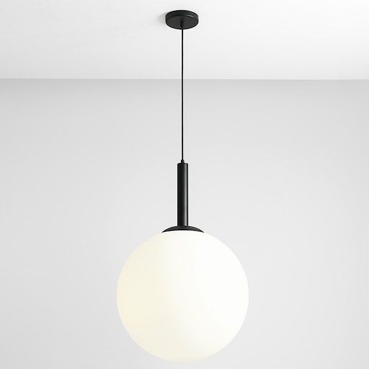 Lampa wisząca Mauric x3 średnica 50 cm czarna  - zdjęcie 4