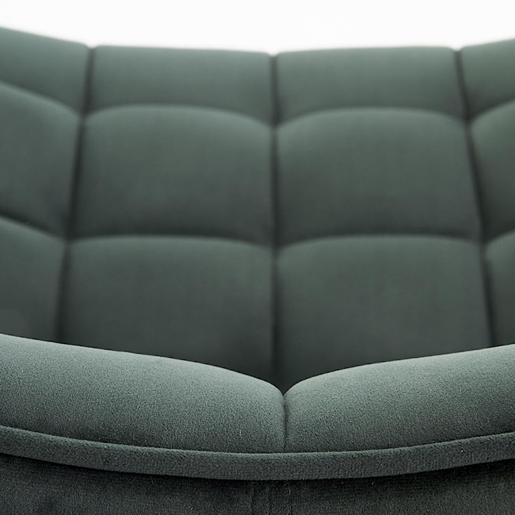 Krzesło tapicerowane Derisa ciemnozielone  - zdjęcie 8