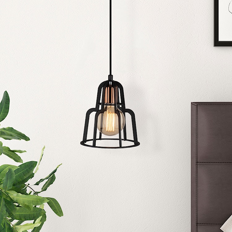 Lampa sufitowa Enudde średnica 23 cm czarna  - zdjęcie 3