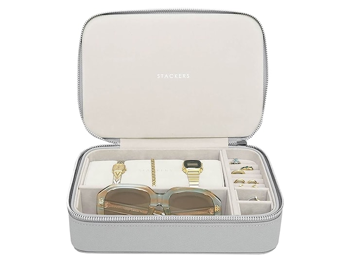 Organizer na biżuterię Pebble Travel Jewellery Accessory Box szary