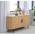 Komoda Gativel 140x76 cm lamele dąb naturalny  - zdjęcie 3