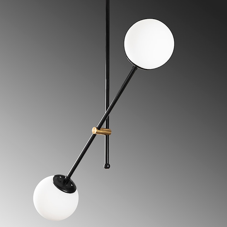 Lampa sufitowa Berehinya x2 kula średnica 15 cm czarna  - zdjęcie 6