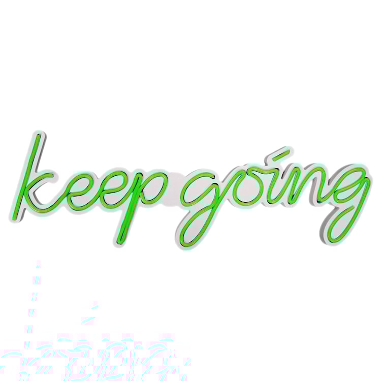 Neon na ścianę Letely z napisem Keep Going zielony 