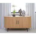 Komoda Gativel 140x76 cm lamele dąb naturalny  - zdjęcie 2