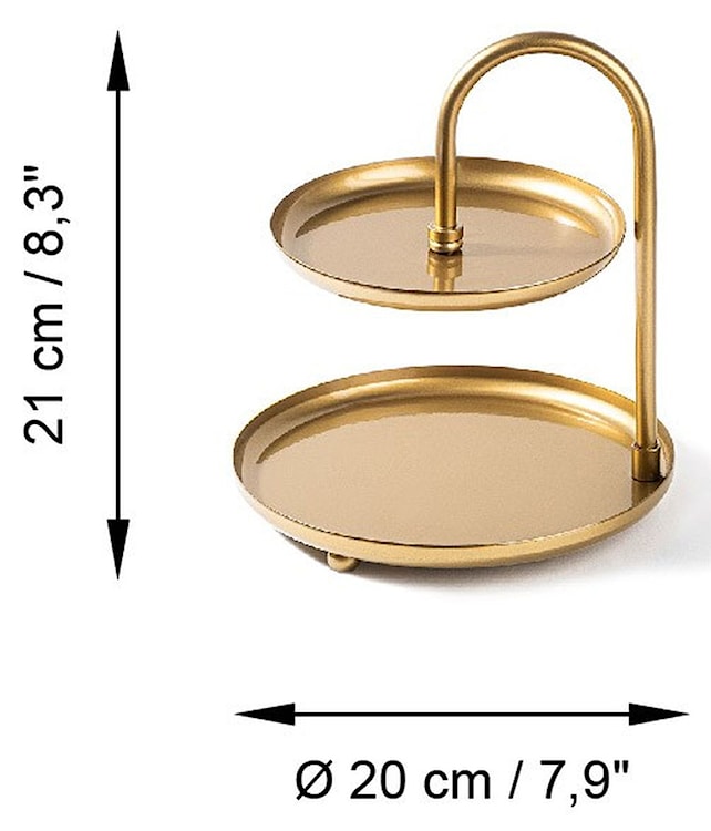 Organizer Kormen metalowy złoty  - zdjęcie 6