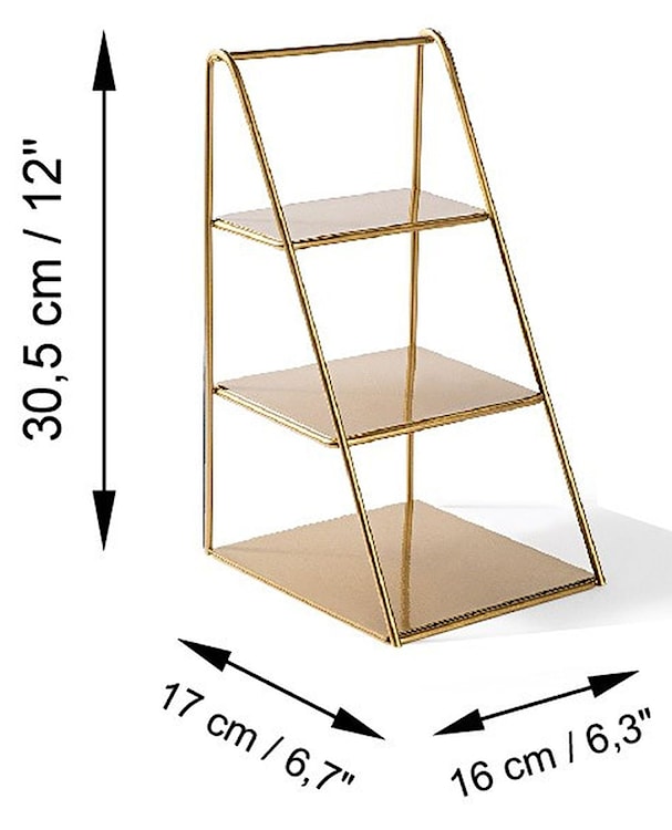 Organizer Kalimnos metalowy złoty  - zdjęcie 6