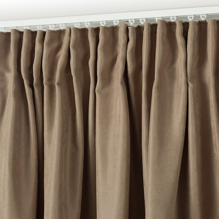 Zasłona na taśmie marszczącej Ereless 280x140 cm mocca  - zdjęcie 6