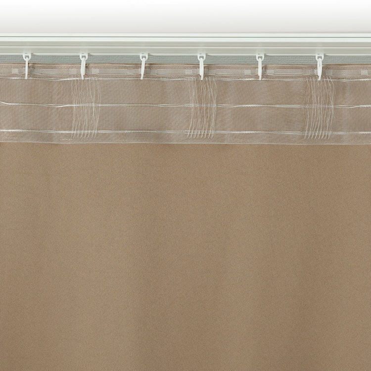 Zasłona na taśmie marszczącej Ereless 280x140 cm mocca  - zdjęcie 9