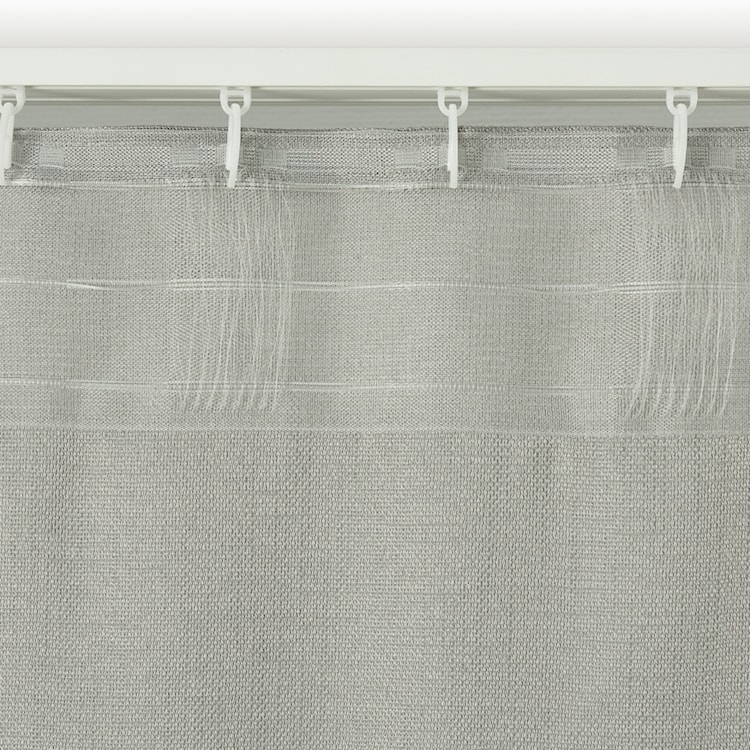 Zasłona na taśmie marszczącej Ereless 280x140 cm szara  - zdjęcie 9